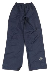 Tmavomodré šusťákové kalhoty Tchibo