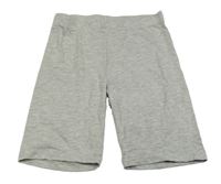 Světlešedé melírované elastické kraťasy Y.F.K.