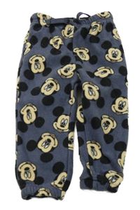 Šedé fleecové tepláky s Mickeym Sinsay