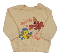 Béžová mikina se zvířátky a nápisy - Ariel Primark