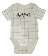 Bílo-modré kostkované body s Mickeym C&A
