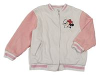 Smetanovo-růžová baseballová mikina s Minnie C&A