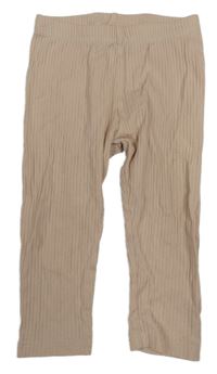Světlerůžové žebrované legíny H&M
