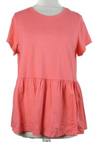 Dámské růžové peplum tričko George 