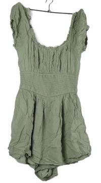 Dámský světlekhaki vzorovaný letní overal Hollister 