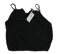 Černý krajkový crop top zn. Primark