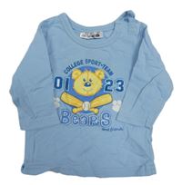 Modré triko s medvědem Ergee