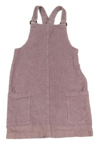 Lila manšestrové laclové šaty George