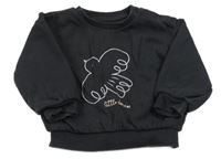 Antracitová mikina s ptáčkem M&S