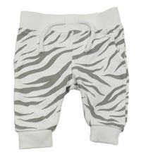 Bílo-šedé vzorované tepláky Primark