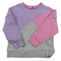 Fialovo-růžovo-šedá mikina Pep&Co.