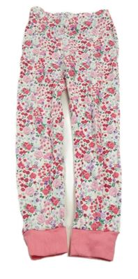 Růžové květované pyžamové kalhoty Dunnes Stores