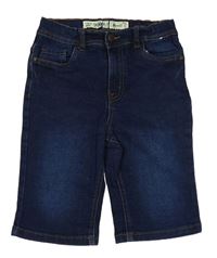 Tmavomodré skinny riflové kraťasy Denim 