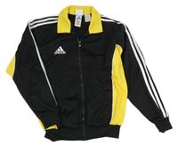 Černo-žlutá sportovní propínací mikina Adidas