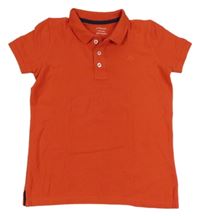 Červené polo tričko s výšivkou Primark