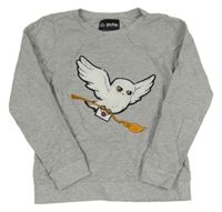 Šedá mikina s Hedvikou 