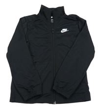 Černá sportovní propínací mikina s logem Nike