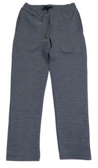 Tmavomodré melírované teplákové kalhoty RIVER ISLAND