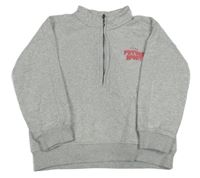 Světlešedá mikina s nápisem George