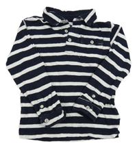Tmavomodro-bílé pruhované polo triko GAP
