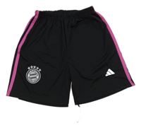 Černo-růžové sportovní kraťasy - FC BAYERN Adidas 