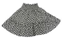 Černo-bílá kostkovaná sukně H&M