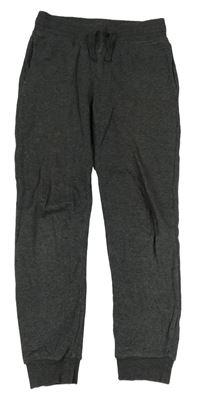 Tmavošedé cuff tepláky H&M