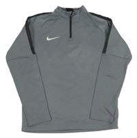 Šedá funkční sportovní mikina Nike
