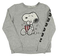 Šedá melírovaná mikina se Snoopym H&M
