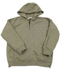 Béžová propínací mikina s kapucí Reserved