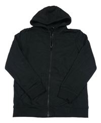 Černá propínací mikina s kapucí George 