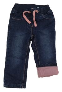 Tmavomodré podšité rifle Lupilu 