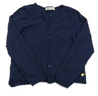 Tmavomodrý propínací svetr H&M