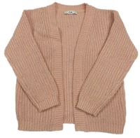 Světlerůžový třpytivý svetrový cardigán C&A