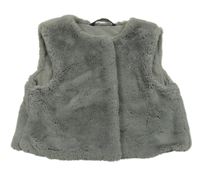 Šedá kožešinová vesta George 