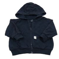 Tmavomodrá propínací mikina s kapucí M&S