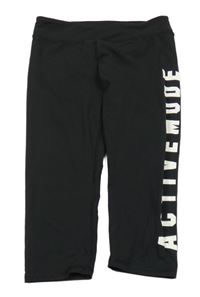 Černé sportovní capri legíny H&M