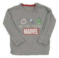 Šedé triko s hrdiny George 