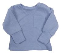 Levandulová žebrovaná mikina s kapsou Primark