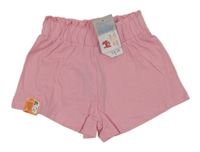 Nové - Světlerůžové bavlněné kraťasy Primark