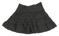 Tmavošedá vlněná sukně H&M
