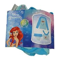 3Set - Světlemodro-modré UV triko s Ariel + plavkový top + plavkové kalhotky zn. Disney