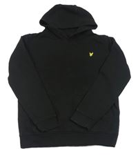 Černá mikina s nášivkou a kapucí LYLE&SCOTT