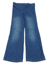 Modré flare teplákové rifle H&M