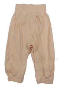 Světlebroskvové perforované tepláky 