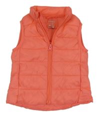 Lososová prošívaná šusťáková zateplená vesta St. Bernard