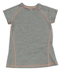 Šedé melírované sportovní tričko H&M