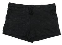 Černé melírované kraťasy H&M