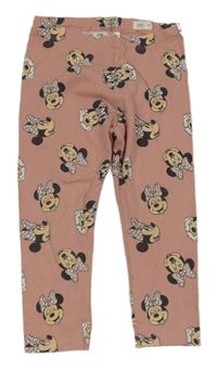 Starorůžové legíny s Minnie H&M