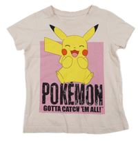 Světlerůžové tričko s Pikachu a flitry name it.